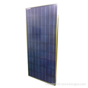 130W/18V solar panels, use colorful polycrystalline solar cell, IEC 61215 certified in golden frame